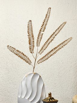 At Home by Nilkamal - Artificial Mini Leaves Stick (Gold)