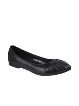 Metro - Women Synthetic Black Flat Ballerinas