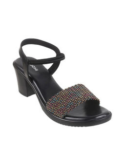 Mochi - Women Synthetic Black Casual Sandals