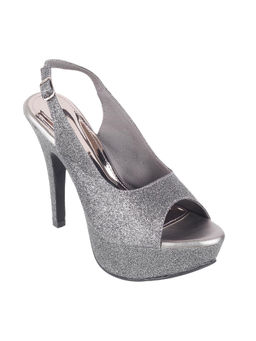 Mochi - Women Synthetic Gun Metal Party Sandals