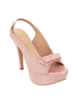 Metro - Women Synthetic Peach Peep Toe Sandals