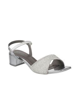 Metro - Women Synthetic Silver Sandals