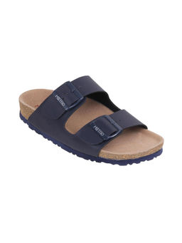 Metro - Women Synthetic Blue Slip Ons