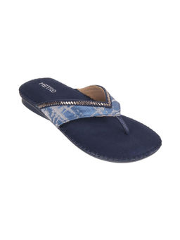 Metro - Women Synthetic Blue Flipflops
