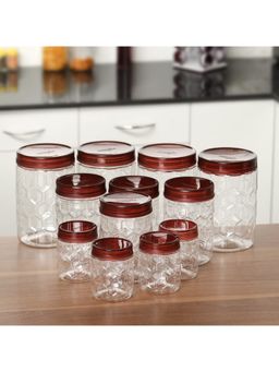 Milton - Hexa Airtight Containers Transparent Containers (Pack Of 18)
