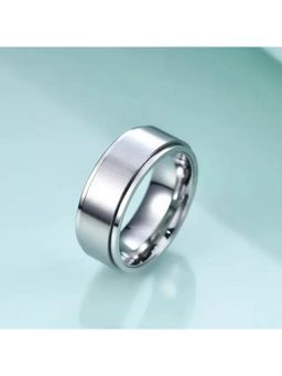 Salty Alpha - Men Cool Dude Plain Silver Ring