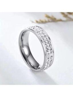 Salty Alpha - Men Diamond Tuxedo Band Ring