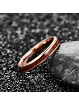 Salty Alpha - Men Refined Minimalism Brown Band Ring