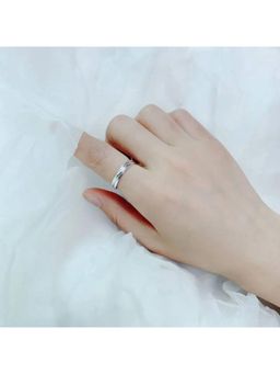 Salty Alpha - Men Silver Geometric Ring