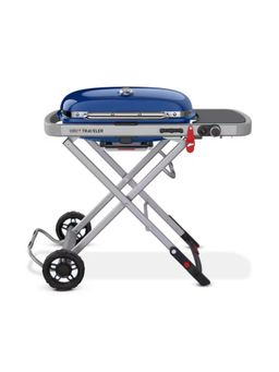 Weber - Traveler Portable Gas Grill - Deep Ocean Blue