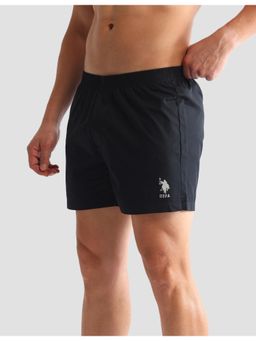 U.S. POLO ASSN. - Solid/Plain Black Cotton Boxers