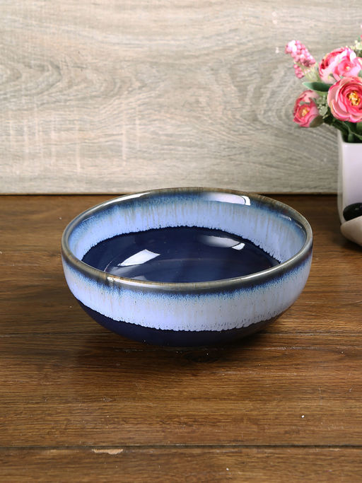 AAPNO RAJASTHAN Awsome Blue Ceramic Bowl
