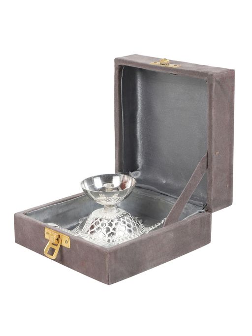 Amaya Decors Silver Tortoise Akhand Dia Gold