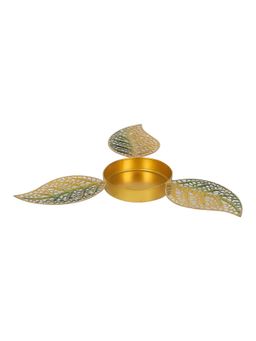 Amaya Decors - Yellow Leaves Urli & Dia Set Of 2