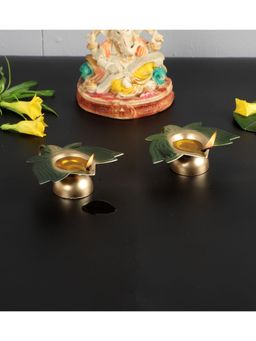 Amaya Decors - Green Lotus Dia Set Of 2