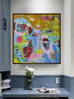 The Art House - Green Abstract Painting Wall Art