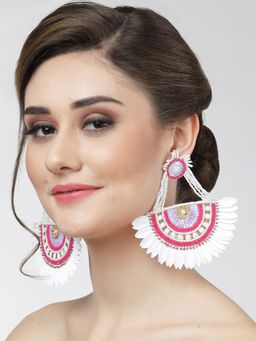 Moedbuille - Sequins And Beads Studded Contemporary Design Handcrafted Chandbalis