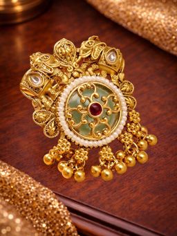 OOMPH - Multi-Color Gold Heritage Rajwadi Ring (8)