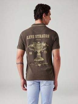 Levi's - Men's Graphic Print Slim Fit Polo T-Shirt