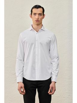 Snitch - Luxe Catch Me If You Can White Slim Fit Shirt