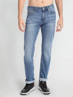 Flying Machine - Stone Wash F-Jango Relax Straight Fit Jeans