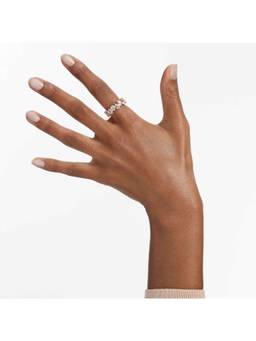 SWAROVSKI - Matrix Vittore Ring Drop Cut White 18K Rose Gold Finish