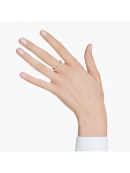 SWAROVSKI - Imber Ring Round Cut White 18K Gold Finish (50)