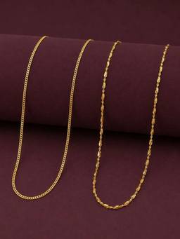 Zeraki Jewels - Glori And Noble Chain (Pack Of 2)