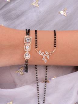Zeraki Jewels - Khushi And Damyanti R.G. Bracelet Mangalsutra (Pack Of 2)