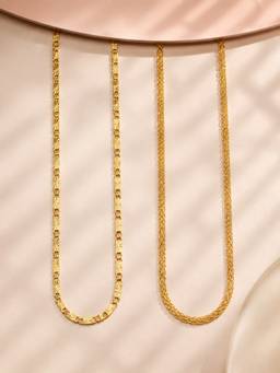 Zeraki Jewels - Luxe And Luci Chain (Pack Of 2)