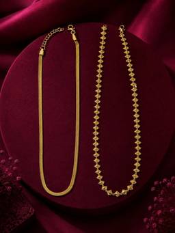Zeraki Jewels - Satin And Xara Chain (Pack Of 2)