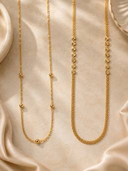 Zeraki Jewels - Signature And Lia Chain (Pack Of 2)