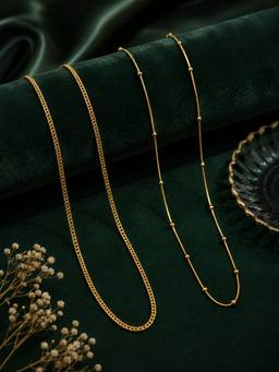 Zeraki Jewels - Tavira And Nadia Chain (Pack Of 2)