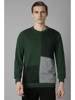 Louis Philippe - Men's Multi-Color Printed Full Sleeves Sweater