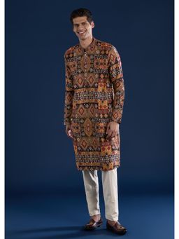 KALKI FASHION - Men Multi-Color Embroidered Kurta with Pant