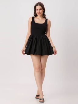 PEACH & PANDA - Bubble Hem Mini Dress