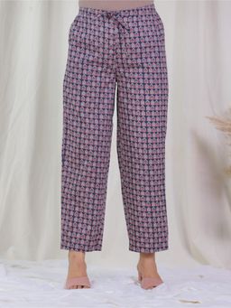 ARAMYA - Multi-Color Soft Cotton Printed Pant for Women