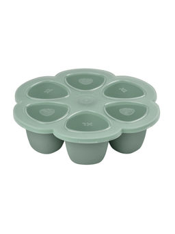 Beaba - Silicone Multiportions, 6 X 150 ml, Sage Green