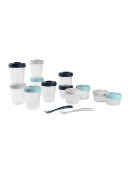 Beaba - Expert Pack Meal & Food Storage, Set of 12, Storm