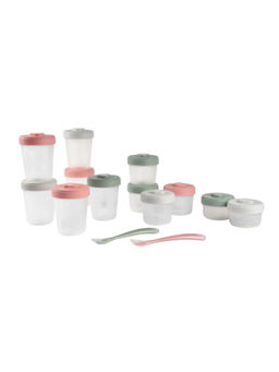 Beaba - Expert Pack Meal & Food Storage, Set of 12, Eucalyptus