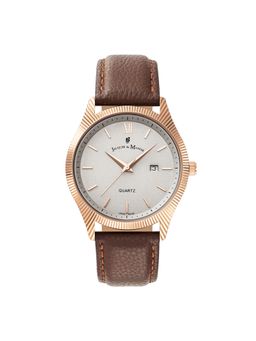 Jacques Du Manior - Skyline Swiss Made Analogue Silver Round Dial Mens Watch- Seb.01