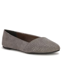 Bata - Embellished Grey Ballerina