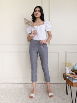 Elleven - Grey Cotton Pant