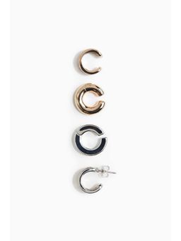 H&M - Men Silver 4-Pack Ear Cuffs And Earring
