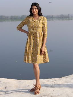 Sooti Syahi - Fish Wave Cotton Dress