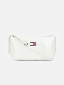 Tommy Hilfiger - Solid White Polyurethane Handbag