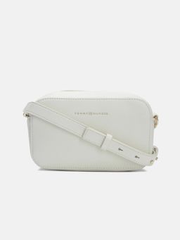 Tommy Hilfiger - Solid White Polyurethane Sling Bag
