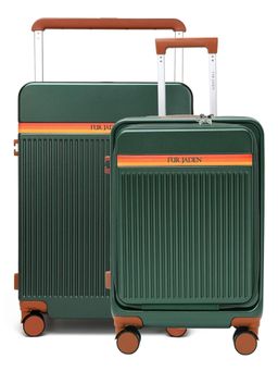 FUR JADEN - Aviator PC Luggage Bags - Green (S/M) (Pack of 2)