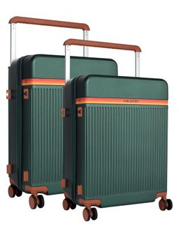 FUR JADEN - Aviator German PC Luggage Bags - Green (S/M) (Pack of 2)