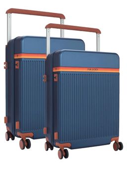 FUR JADEN - Aviator German PC Luggage Bags - Navy Blue (S/M) (Pack of 2)